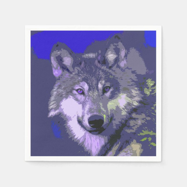 Serviettes Jetables Wolf 039 (Devant)
