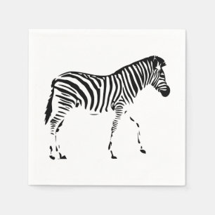 Serviettes Jetables Zèbre