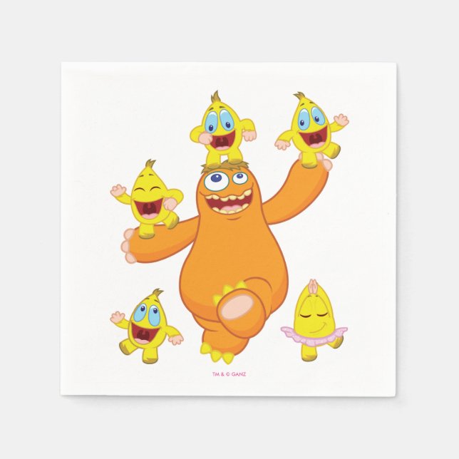 Serviettes Jetables Zingoz et Zangoz Fun (Devant)