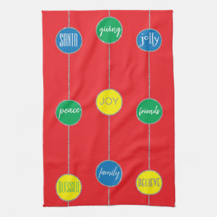 Serviettes "Messages de Noël"