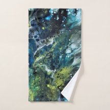 Serviettes multicolore. Motif abstrait. Anetka