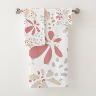 Serviettes Pastel Feuilles & Points
