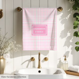 Serviettes Rose Clair Personnalisées Esthétique Mo