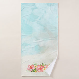 Serviettes tropicales de Bath de Flamant rose de