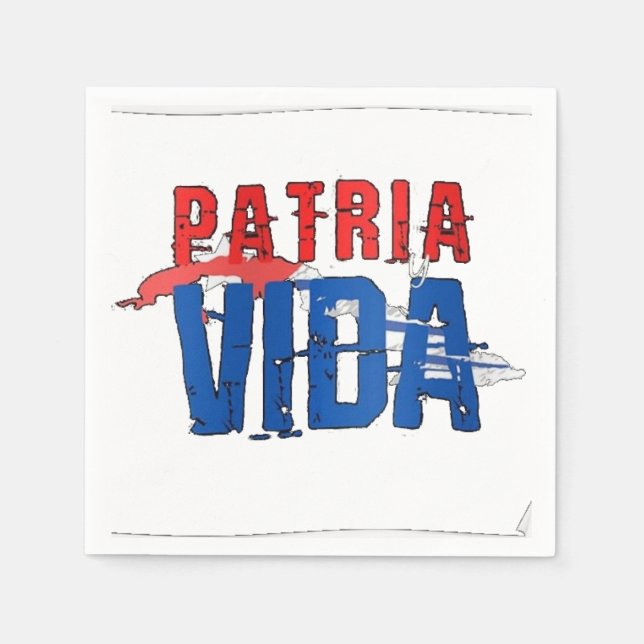 Servilleta Patria y vida Serviette (Vorderseite)
