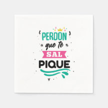 Servilletas papel Shakira - Perdón que te salpique