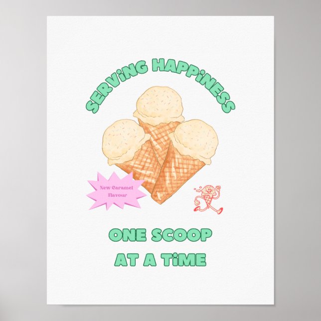 Serving Happiness Poster (Vorne)