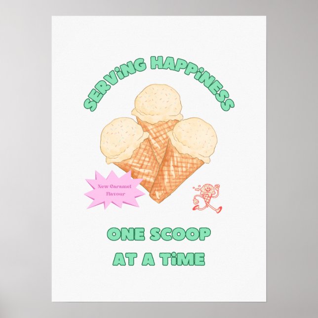 Serving Happiness Poster (Vorne)