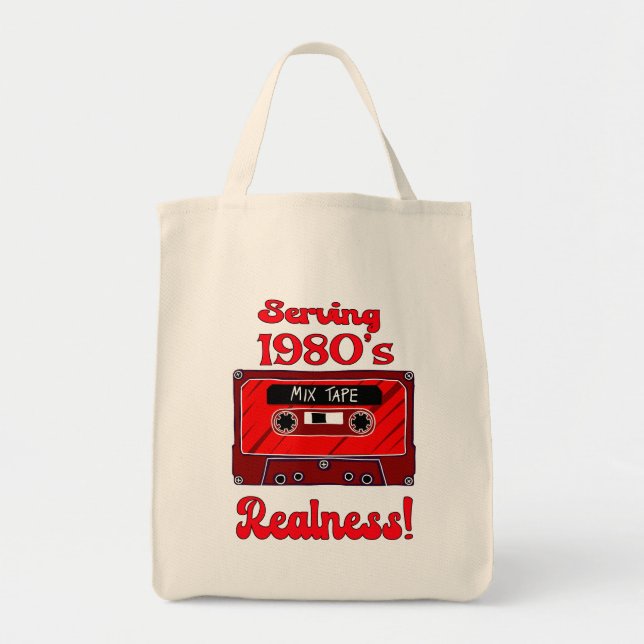 Serving of 1980's Realness - Red Cassette Tragetasche (Vorne)