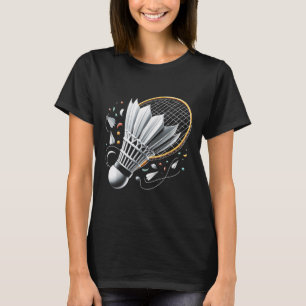 Servir des célébrations Badminton T-shirt graphiqu
