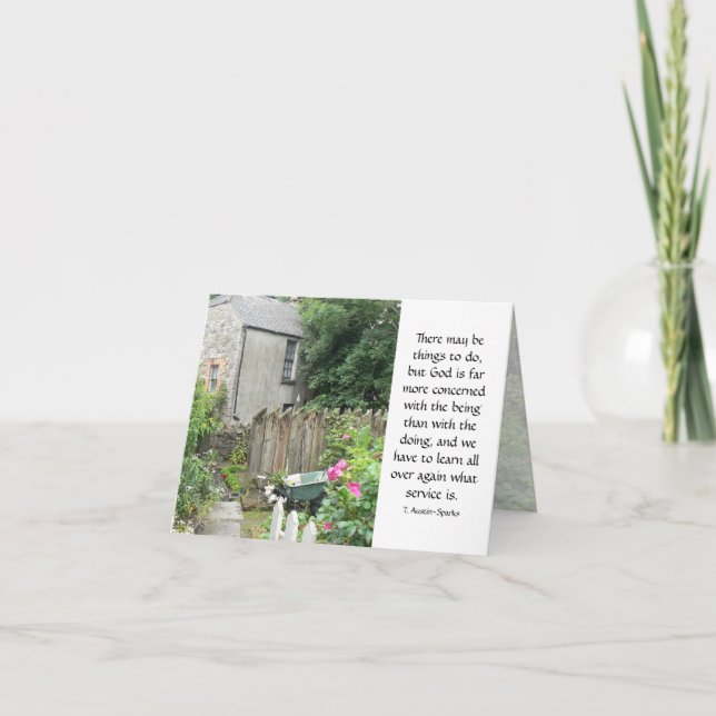 Servir Dieu... Carte de correspondance (Devant)