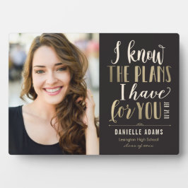 Ses plans Graduation Keepsaké Desktop Plaque