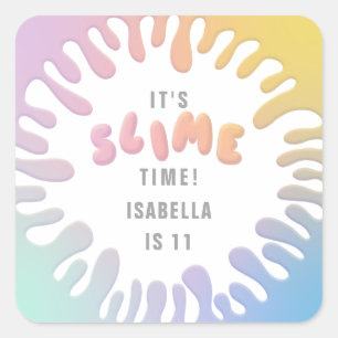 Ses stickers de fête d'anniversaire en arc-en-ciel