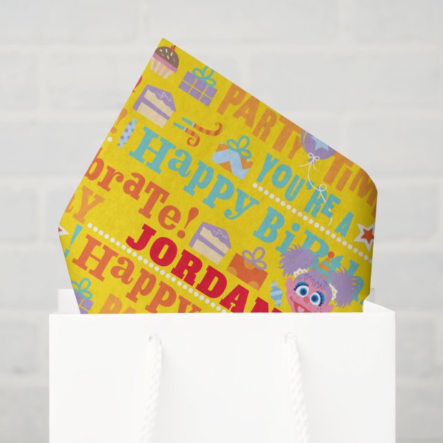 Sesame Pals Celebration Pattern Seidenpapier (Geschenktüte)