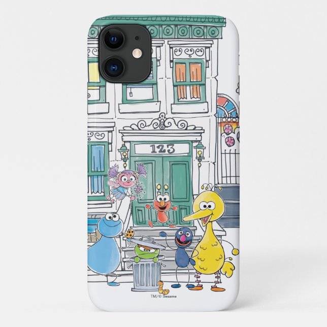 Sesame Pals Doodley Graphic Case-Mate iPhone Hülle (Rückseite)