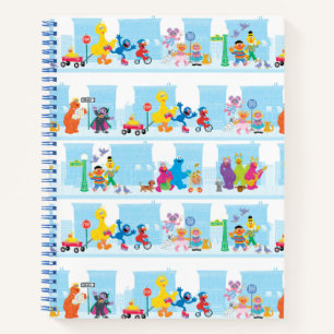 Sesame Pals Spaziergang entlang der Sesamstraße Mu Notizbuch