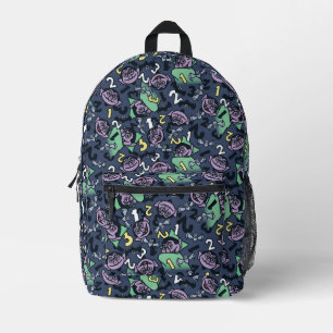 Sesame Sesame   Count von Count Doodle-Muster Bedruckter Rucksack