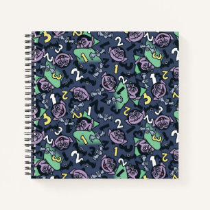 Sesame Sesame   Count von Count Doodle Pattern Notizbuch