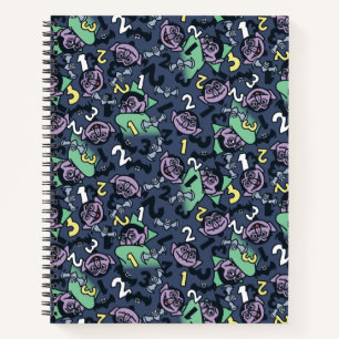 Sesame Sesame   Count von Count Doodle Pattern Notizbuch