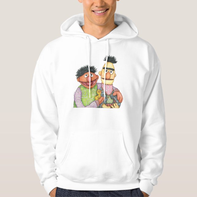 Sesame Street Bert und Ernie Watercolor Hoodie (Vorderseite)