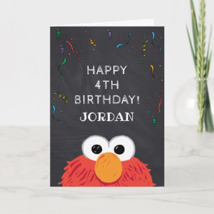 Sesame Street Carte d'anniversaire d'Elmo sur ta