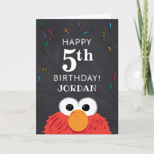 Sesame Street   Carte de tableau noir pour le 5e a