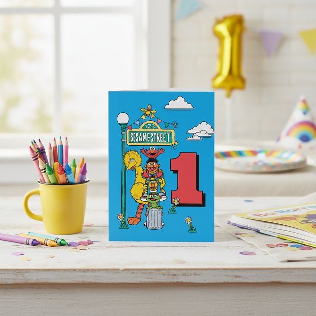 Sesame Street Characters Birthday Card Karte (Von Creator hochgeladen)