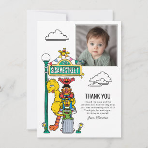 Sesame Street Charaktere & Straßenschild Danke C