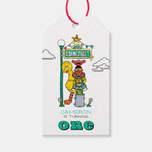 Sesame Street Charaktere & Straßenschild-Geschenka Geschenkanhänger