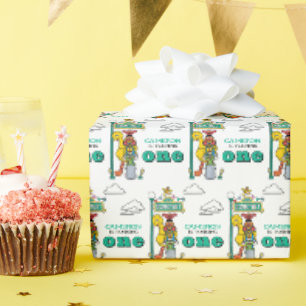 Sesame Street Charaktere & Straßenschild Verpackun Geschenkpapier