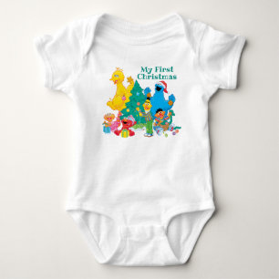 Sesame Street   Christmas Pals First Christmas Baby Strampler