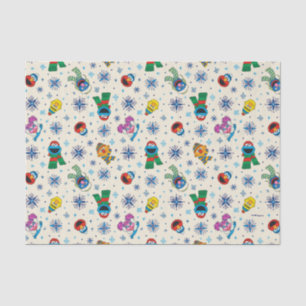 Sesame Street Christmas Snowflake Pattern Seidenpapier