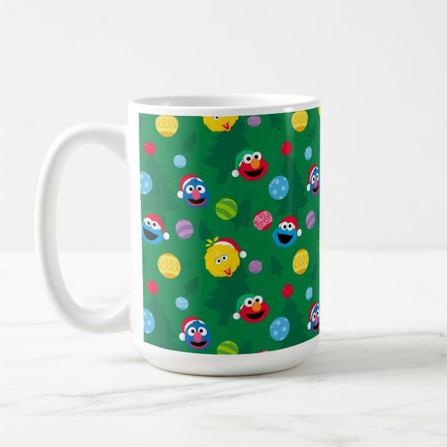 Sesame Street Christmas Tree Pattern Kaffeetasse (Links)
