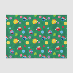 Sesame Street Christmas Tree Pattern Seidenpapier