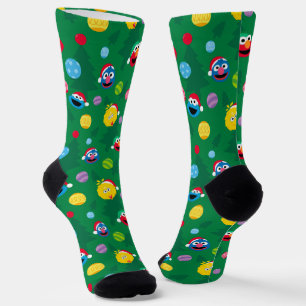 Sesame Street Christmas Tree Pattern Socken