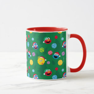 Sesame Street Christmas Tree Pattern Tasse