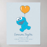 Sesame Street Cookie Monster Baby Birth Stats