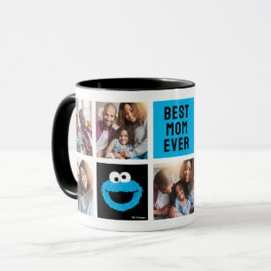 Sesame Street Cookie Monster Mama FotoCollage Tasse