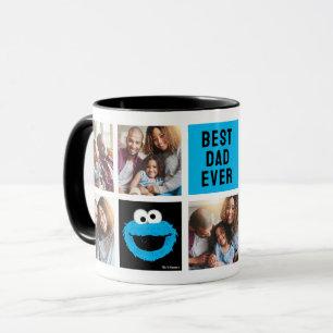 Sesame Street Cookie Monster Vater - FotoCollage Tasse