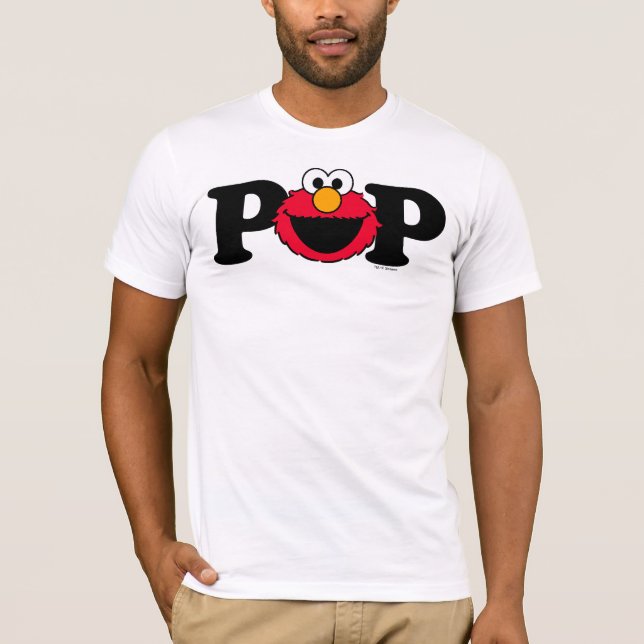 Sesame Street Elmo - Anniversaire Pop T-Shirt (Devant)