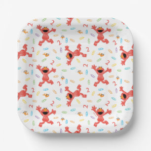 Sesame Street Elmo Birthday Crayon Pappteller