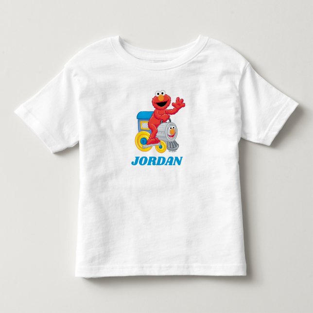 Sesame Street Elmo Chugga Chugga Zwei Zwei Geburts Kleinkind T-shirt (Vorderseite)