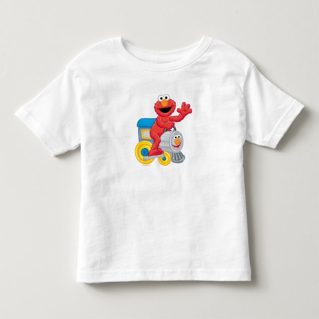 Sesame Street Elmo Chugga Chugga Zwei Zwei Geburts Kleinkind T-shirt (Vorderseite)