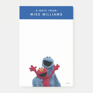 Sesame Street   Elmo & Cookie Monster Post-it Klebezettel