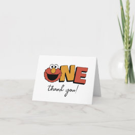 Sesame Street | Elmo - Erster Geburtstag Dankeskarte