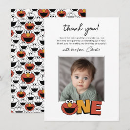 Sesame Street | Elmo - First Birthday Thank You Ca Dankeskarte