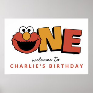Sesame Street Elmo - Poster zum ersten Geburtsta