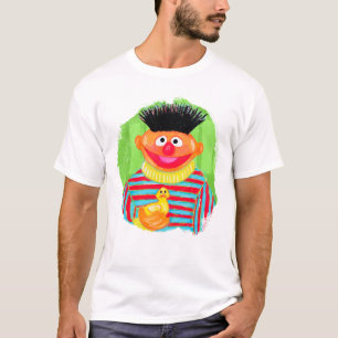 Sesame Street Ernie und Rubber Ducky Character Art T-Shirt