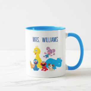 Sesame Street Farbige Sesame Street Freunde Tasse