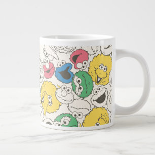 Sesame Street Freunde Big Head Core Muster Jumbo-Tasse